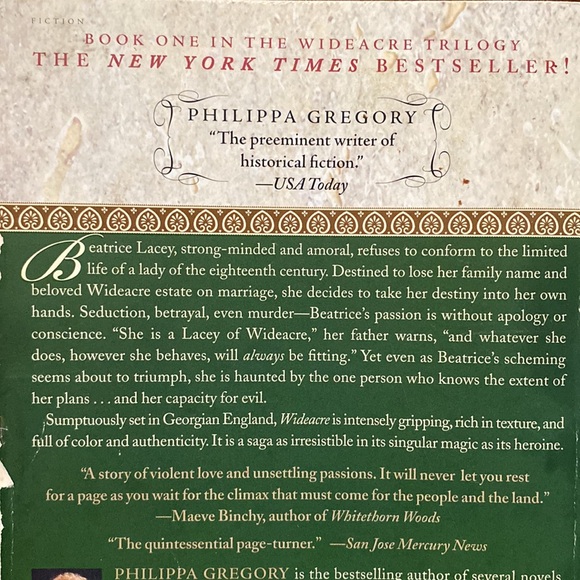 Wideacre: Novel 1 of The Wideacre Trilogy by Philippa Gregory - Picture 3 of 4